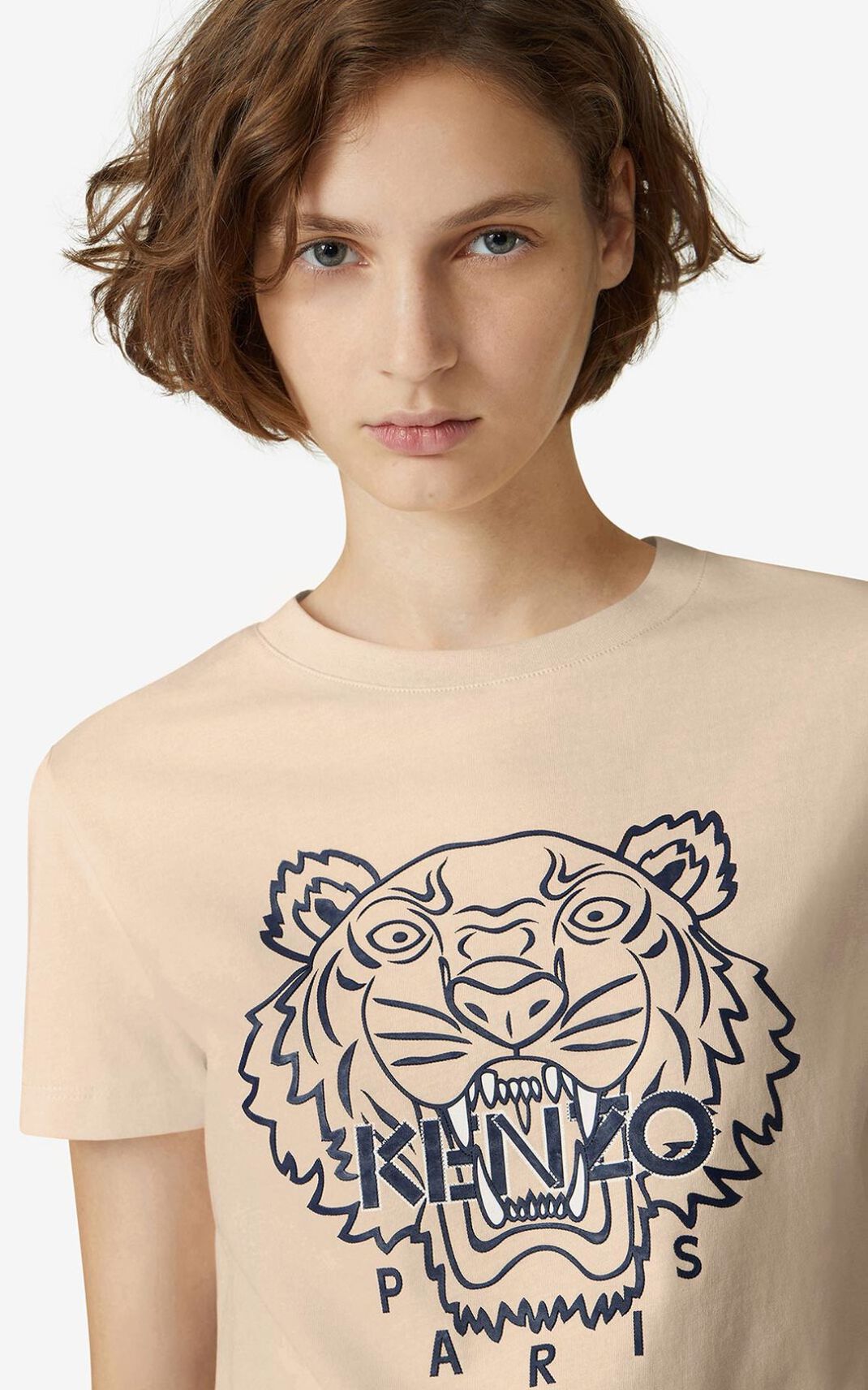 T Shirt Kenzo Femme Tiger Rose APFBE-7209